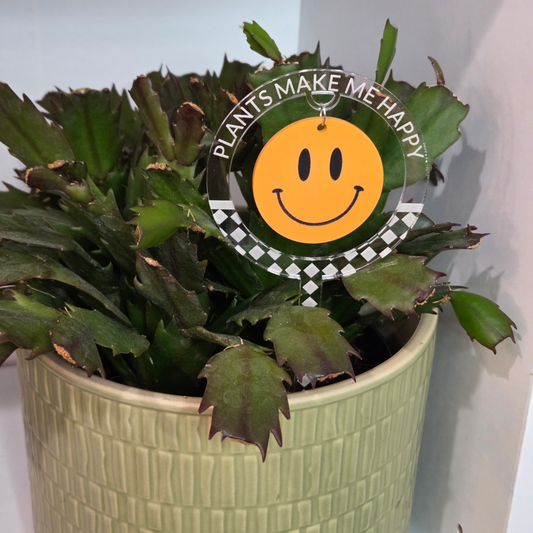 Plants Make Me Happy - Plant Stake