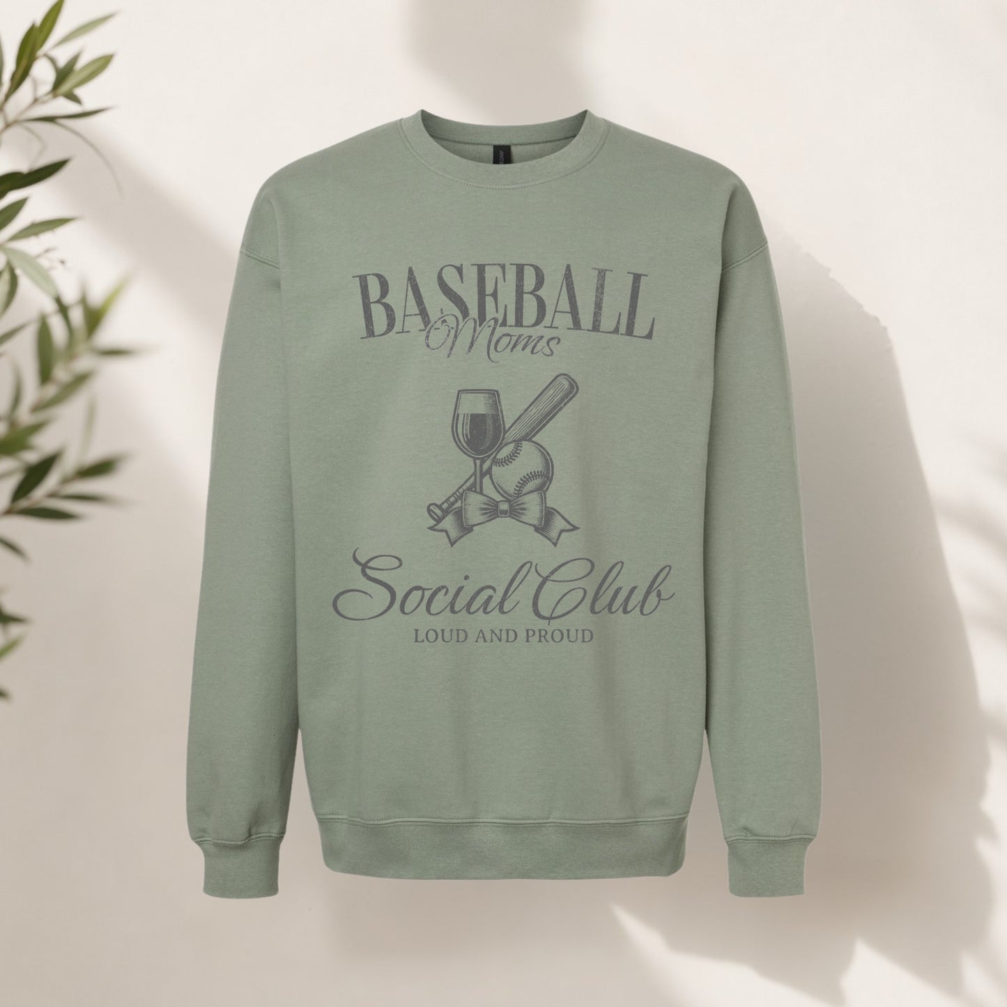 Baseball Moms Social Club Crewneck