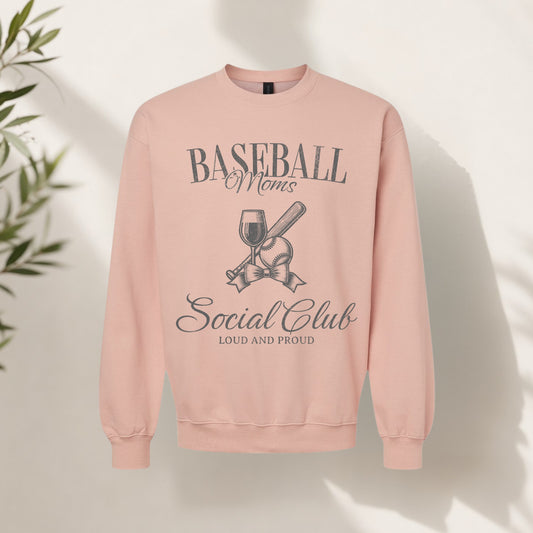 Baseball Moms Social Club Crewneck