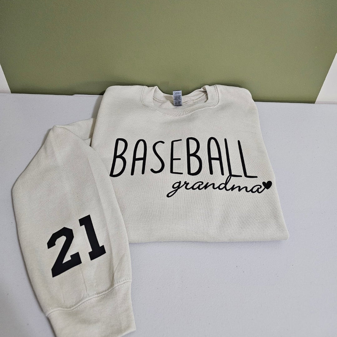Personalized Baseball Crewneck