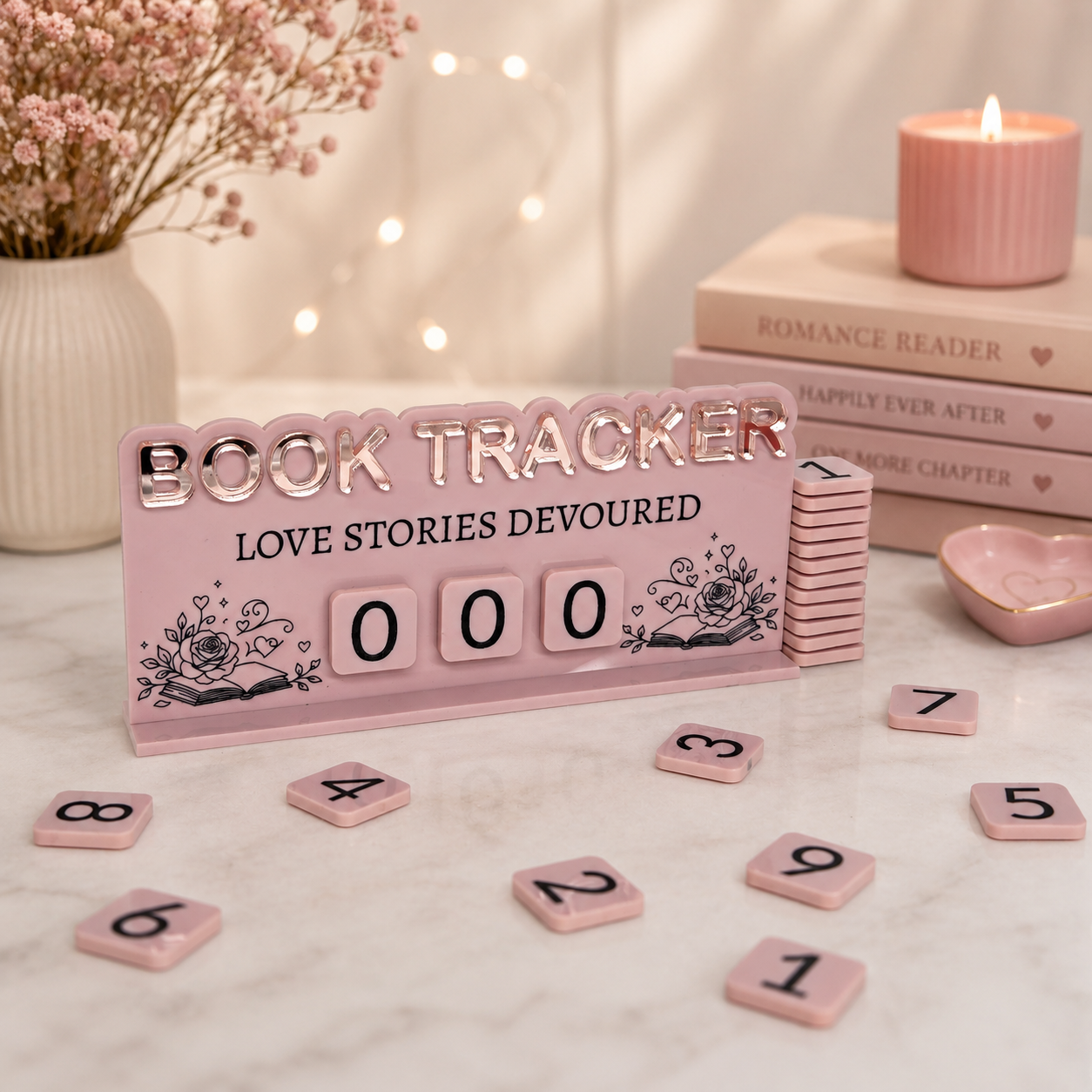 Romance Themed Book Tracker